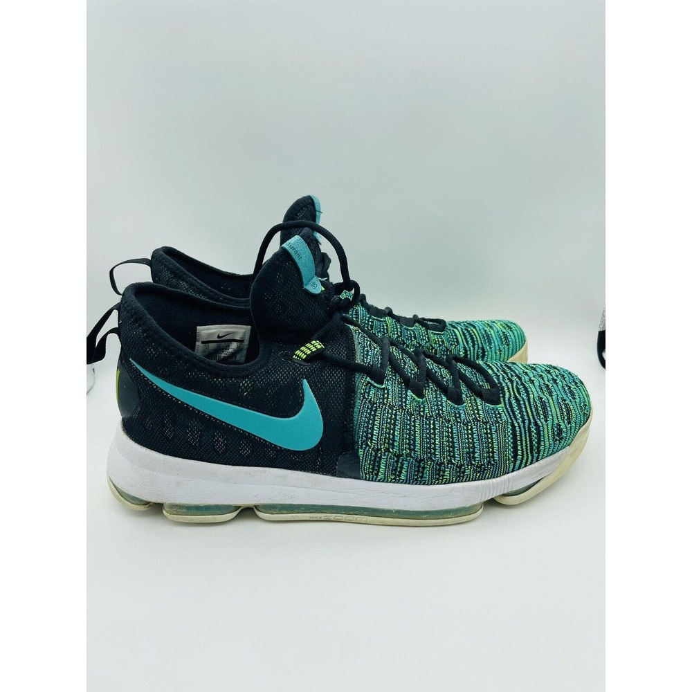 Nike Zoom KD 9 Clear Jade Black 843392-300 Birds Of Paradise Durant Shoes Sz 12